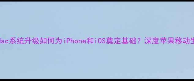 图片 2006年苹果iMac系统升级如何为iPhone和iOS奠定基础？深度苹果移动生态的转折点1