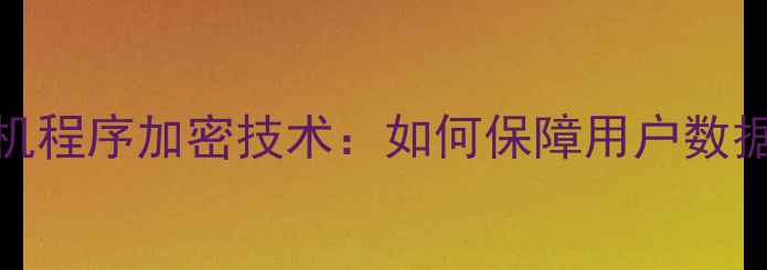 图片 OPPO手机程序加密技术：如何保障用户数据安全？