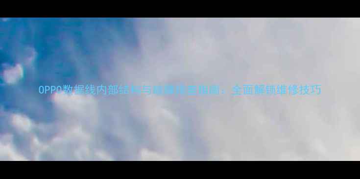 图片 OPPO数据线内部结构与故障排查指南：全面解锁维修技巧