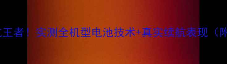 Oppo手机续航王者实测全机型电池技术真实续航表现附选购指南