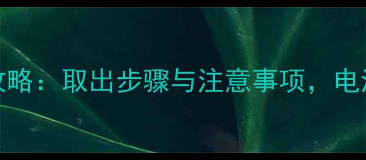 图片 i9220手机电池更换全攻略：取出步骤与注意事项，电池更换后必看养护指南1