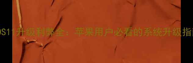 图片 iOS11升级利弊全：苹果用户必看的系统升级指南