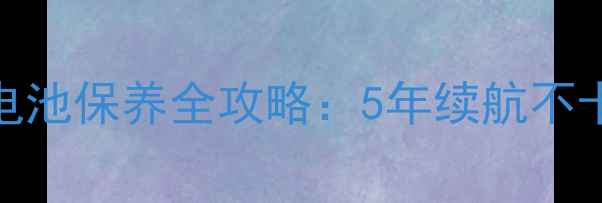 图片 iPhone6s电池保养全攻略：5年续航不卡顿的秘诀