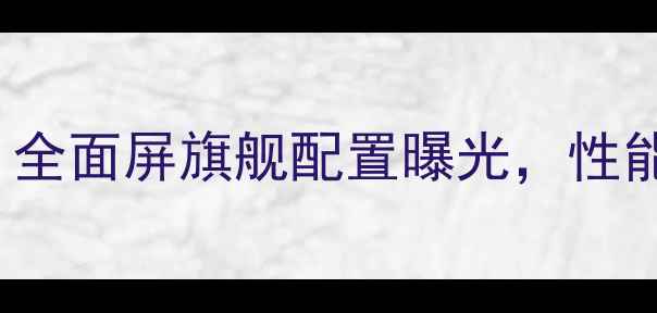 图片 vivoS21Pro深度：全面屏旗舰配置曝光，性能实测与价格预测1