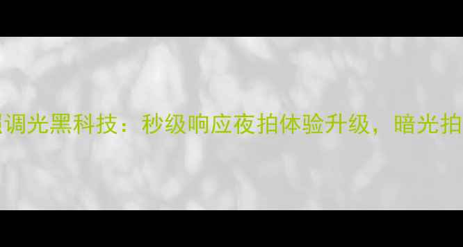 图片 vivoX100Pro拍照调光黑科技：秒级响应夜拍体验升级，暗光拍摄流畅无惧光害1