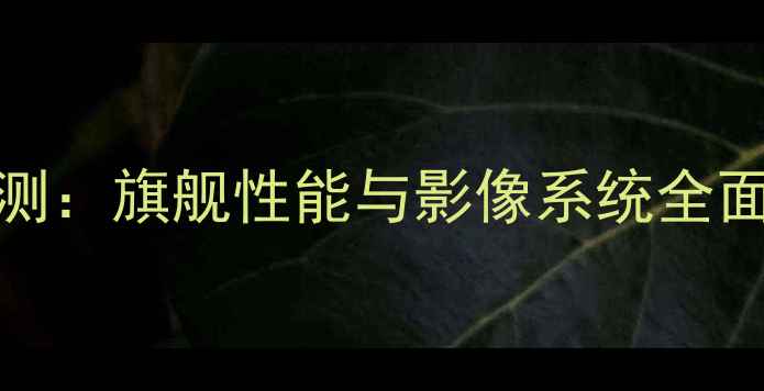 vivoX60深度评测旗舰性能与影像系统全面性价比首选