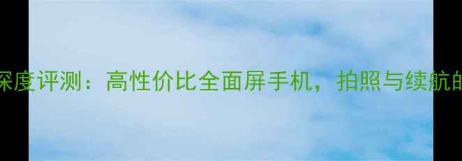 图片 vivoY51A深度评测：高性价比全面屏手机，拍照与续航的完美平衡