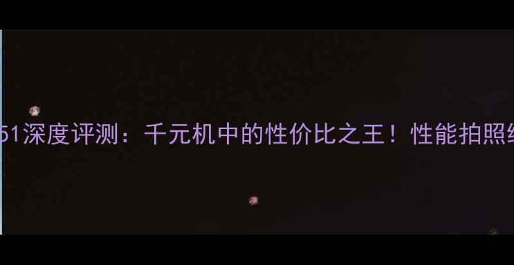 vivoY51深度评测千元机中的性价比之王性能拍照续航全