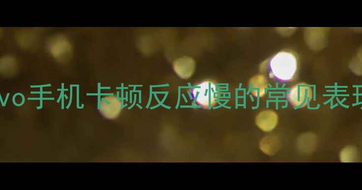 图片 vivo手机卡顿反应慢的常见表现1