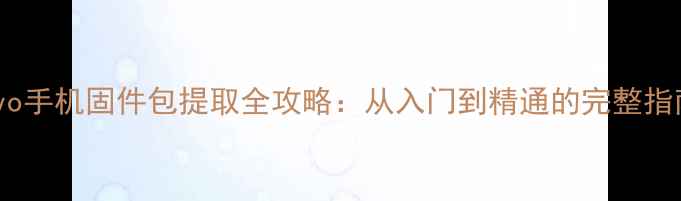 图片 vivo手机固件包提取全攻略：从入门到精通的完整指南1