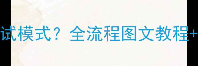 vivo手机如何进入测试模式全流程图文教程隐藏功能最新版