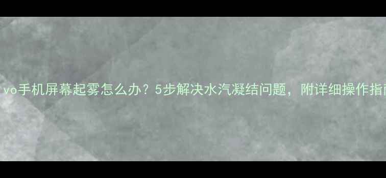 图片 vivo手机屏幕起雾怎么办？5步解决水汽凝结问题，附详细操作指南