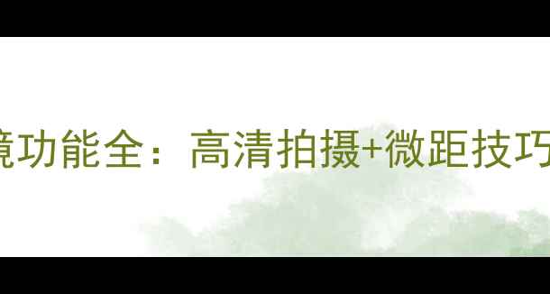 vivo手机放大镜功能全高清拍摄微距技巧实用场景指南