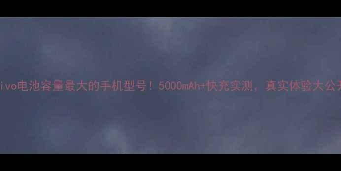 vivo电池容量最大的手机型号5000mAh快充实测真实体验大公开