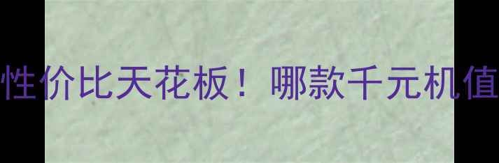 华为千元机推荐闭眼入性价比天花板哪款千元机值得买附详细对比测评