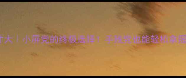 苹果5尺寸大小屏党的终极选择手残党也能轻松拿握的宝藏机型
