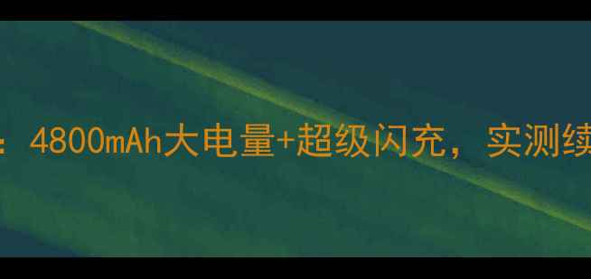 一加8电池容量深度4800mAh大电量超级闪充实测续航表现与充电速度