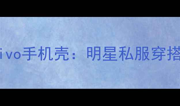 图片 倪妮同款牛仔风vivo手机壳：明星私服穿搭背后的科技美学1