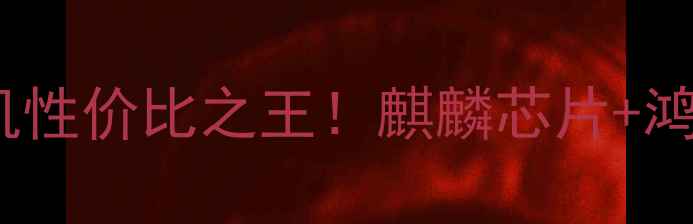 华为CP4630深度评测千元机性价比之王麒麟芯片鸿蒙OS这波配置我给满分