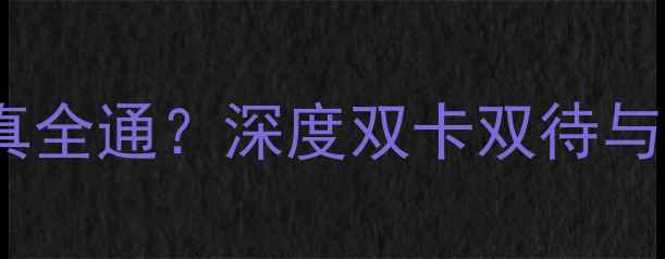 图片 华为荣耀6全网通真全通？深度双卡双待与5G兼容性实测报告