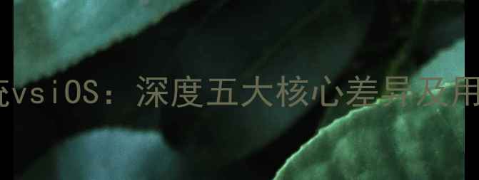华为鸿蒙系统vsiOS深度五大核心差异及用户选择指南