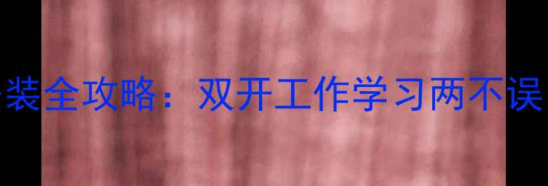 安卓手机双系统安装全攻略双开工作学习两不误手把手教你避坑