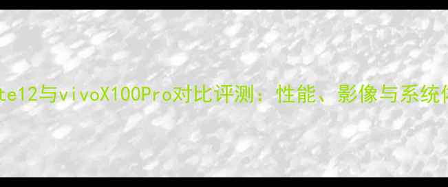 小米Note12与vivoX100Pro对比评测性能影像与系统体验全