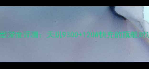 图片 度vivo爆款机型深度评测：天玑9300+120W快充的旗舰对决与选购指南1