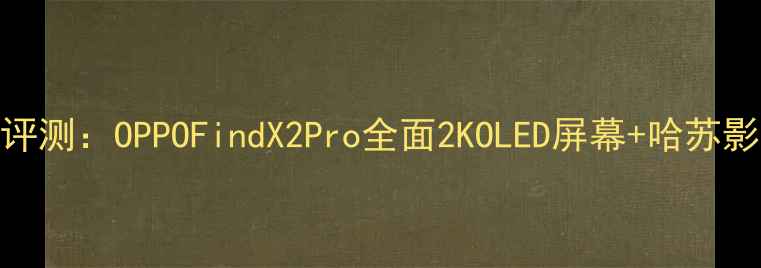 图片 度旗舰机皇深度评测：OPPOFindX2Pro全面2KOLED屏幕+哈苏影像系统真实表现