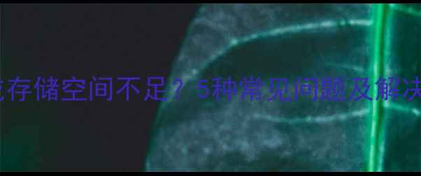 手机SD卡无法识别或存储空间不足5种常见问题及解决方法最新指南