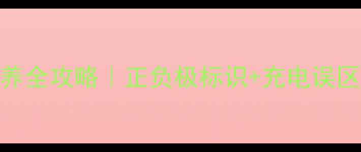 手机电池保养全攻略正负极标识充电误区避坑指南