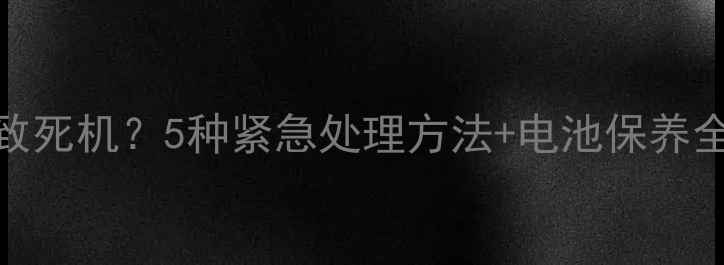 手机电池无法拆卸导致死机5种紧急处理方法电池保养全攻略附图文教程