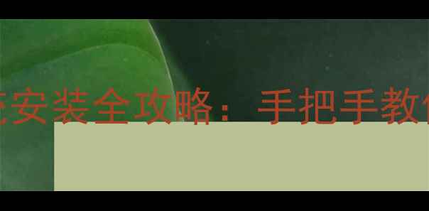 图片 手机系统重装与双系统安装全攻略：手把手教你快速换机不丢失数据