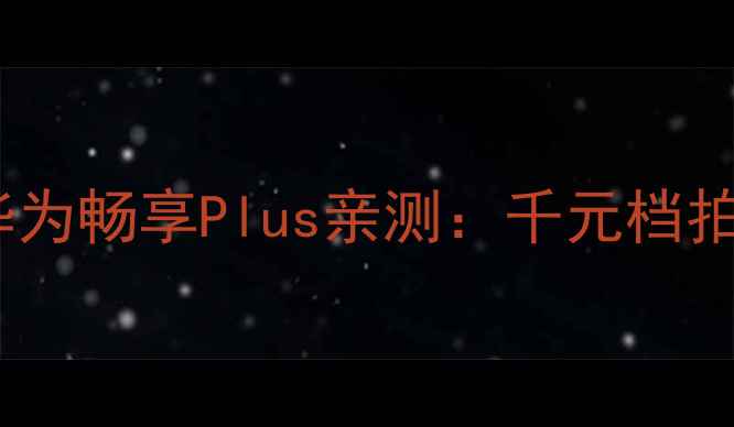 爆款大屏神机华为畅享Plus亲测千元档拍照王者怎么选