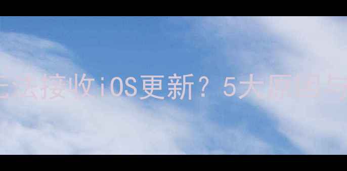 图片 苹果6s系统无法接收iOS更新？5大原因与解决方法全1