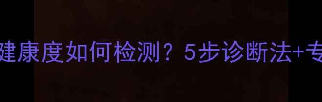 图片 苹果手机电池健康度如何检测？5步诊断法+专业维修建议全