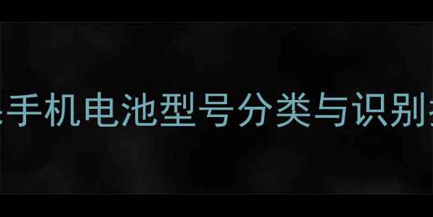 图片 苹果手机电池型号分类与识别指南