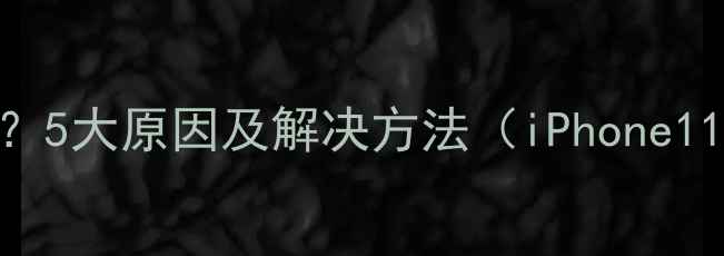 图片 苹果耳机没声音？5大原因及解决方法（iPhone11121314全攻略）