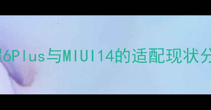 图片 荣耀6Plus与MIUI14的适配现状分析1