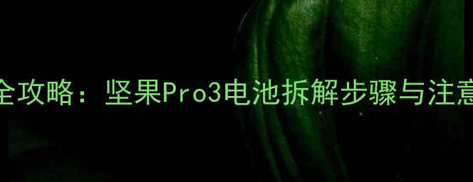 锤子手机电池更换全攻略坚果Pro3电池拆解步骤与注意事项官方指南