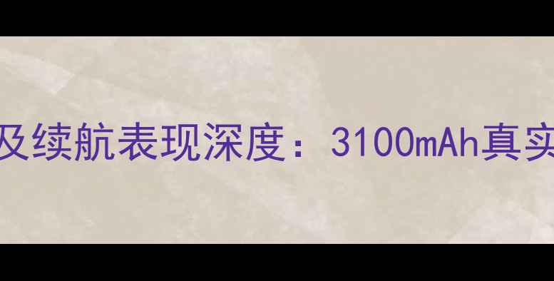 图片 魅族16电池容量及续航表现深度：3100mAh真实体验与竞品对比