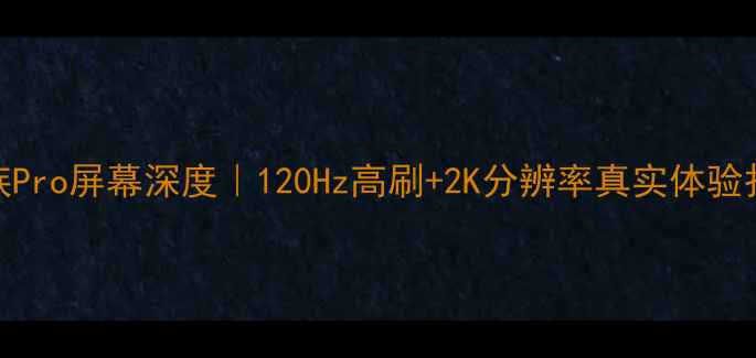 魅族Pro屏幕深度120Hz高刷2K分辨率真实体验报告