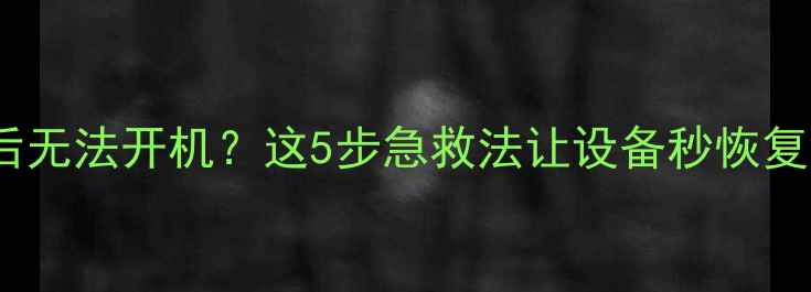 图片 魅族手机升级后无法开机？这5步急救法让设备秒恢复！附详细教程1