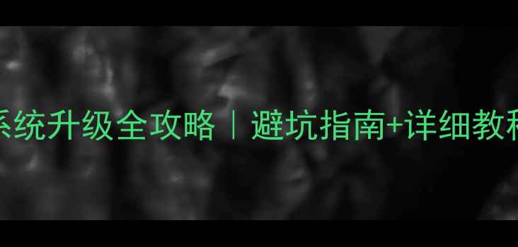 Android系统升级全攻略避坑指南详细教程注意事项