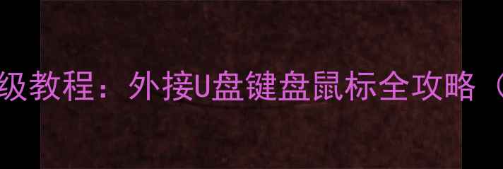 OPPO手机OTG功能保姆级教程外接U盘键盘鼠标全攻略附操作步骤实测效果