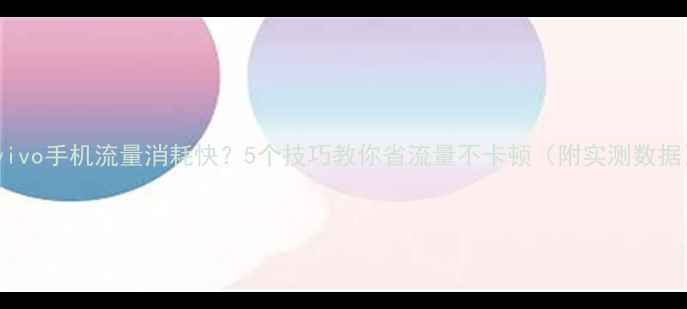 图片 📱vivo手机流量消耗快？5个技巧教你省流量不卡顿（附实测数据）1