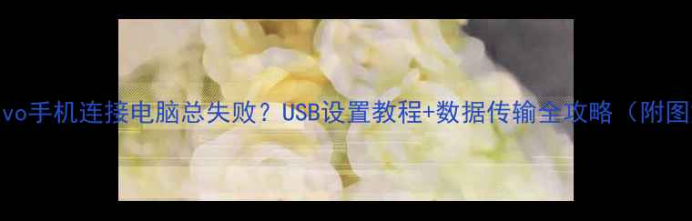 vivo手机连接电脑总失败USB设置教程数据传输全攻略附图解