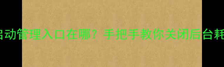 vivo自启动管理入口在哪手把手教你关闭后台耗电应用