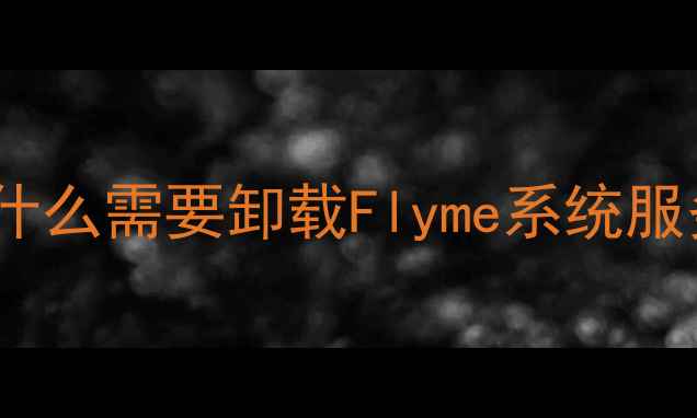 图片 📱为什么需要卸载Flyme系统服务？1