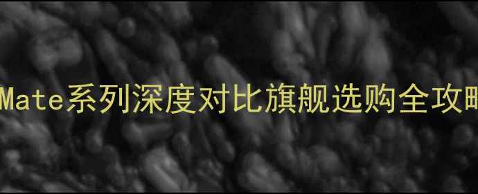 华为P系列vsMate系列深度对比旗舰选购全攻略附真实体验
